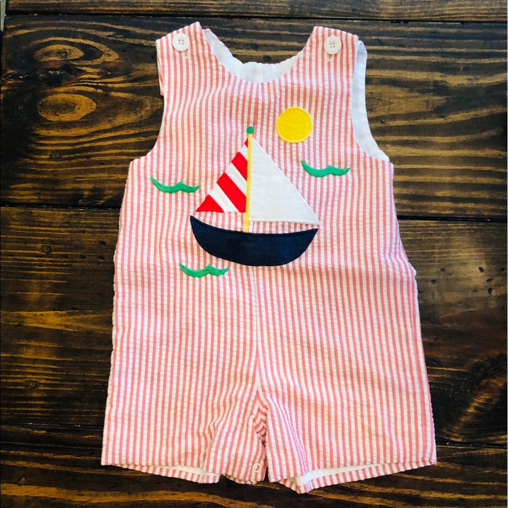 Kelly’s Kids boys size 2 JonJon with sailboat.